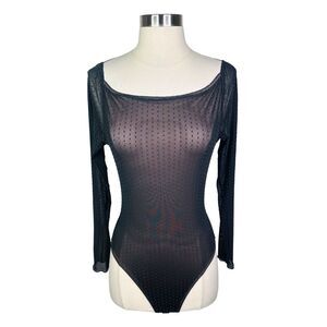 Out From Under x UO Tango Swiss Dotted Open Back Bodysuit - Size Small